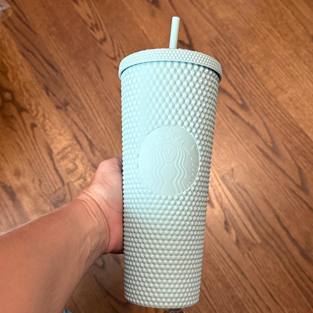 Starbucks Matte Mint Matte Studded Tumbler 24 Oz Venti Cold Cup 2021 Limited New